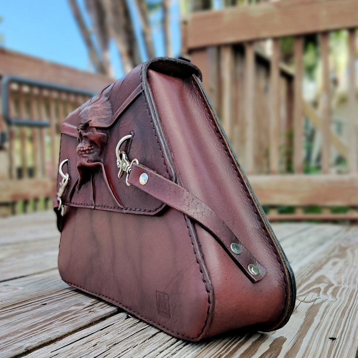 Handcrafted Rustic Brown Genuine Vegetal Leather Right Side Saddle