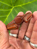 Bohemian Unique Handcrafted Vegetal Brown Leather Bracelet with Tiger's Eye Stone-Unisex Gift Fashion Jewelry-Adjustable Wristband Cuff