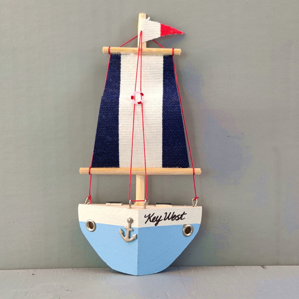 Wooden Ship Refrigerator Magnets - Handcrafted - Fishing Boat - Sail S ...